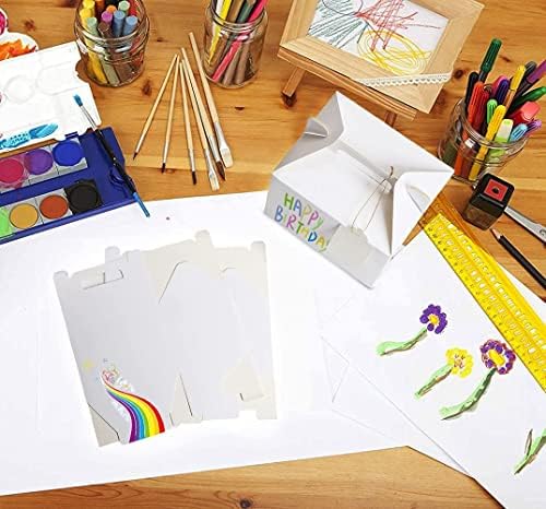 12 Pack White Treat Boxes for Parties and Gifts