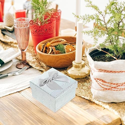 Amosfun 6Pcs Collapsible Gift Boxes with Ribbons for Birthdays Weddings and Parties
