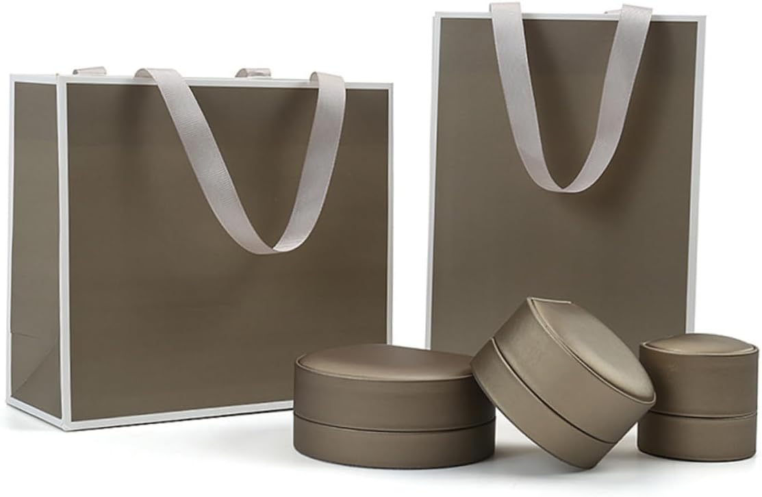 PACKOVE 4pcs Jewelry Packaging Paper Bags with Handles