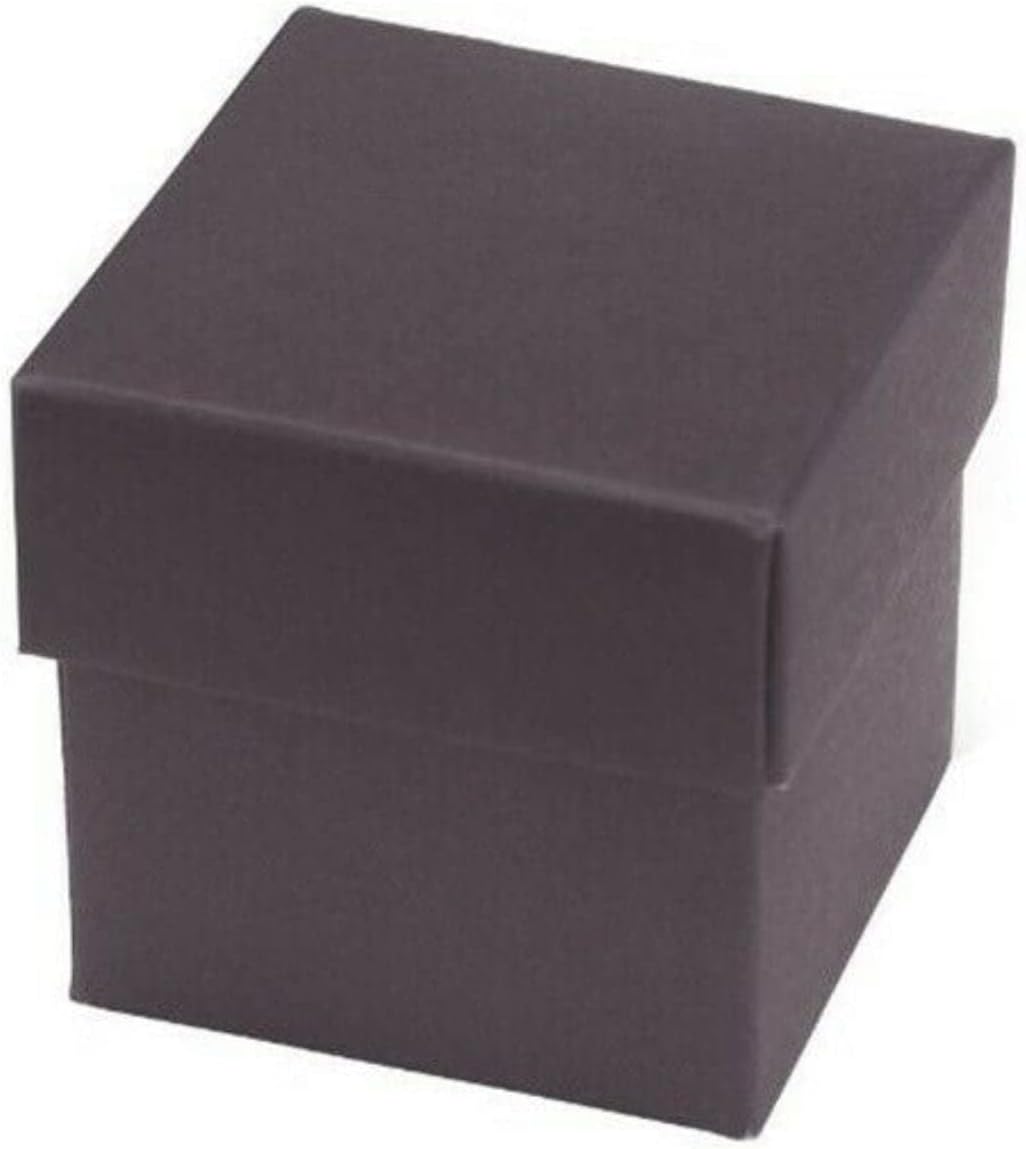 Paper Frenzy Charcoal Gray Gift Boxes 2x2x2 Inches 25 Pack
