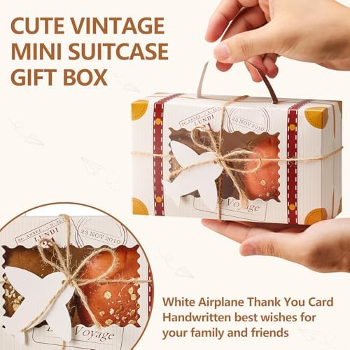 Yodyzj 20-Piece Mini Suitcase Candy Boxes with Window