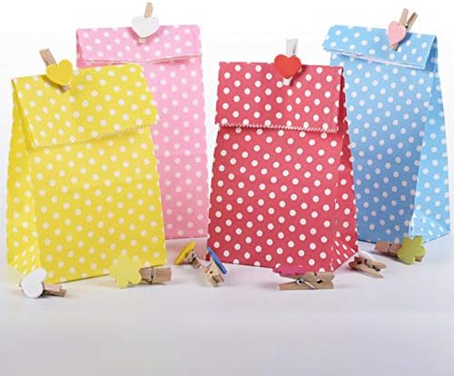 Red Polka Dot Mini Gift Bags 50 PCS for Party Favors
