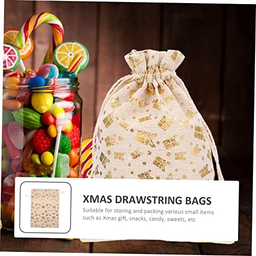 Anneome 25pcs Christmas Treat Drawstring Pouches