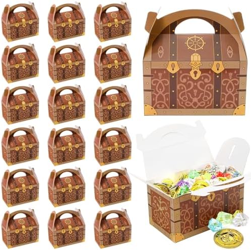 Bekith 36 Pack Pirate Treasure Chest Gift Boxes