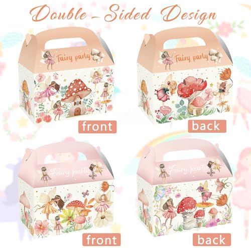 CIEOVO 24 Pack Fairy Birthday Treat Boxes