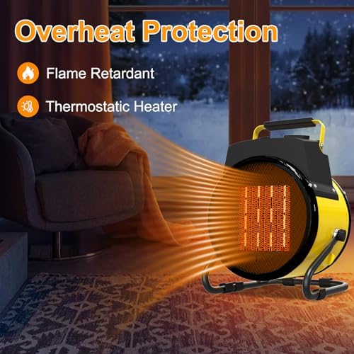 Portable 1500W Electric Heater with 3 Modes