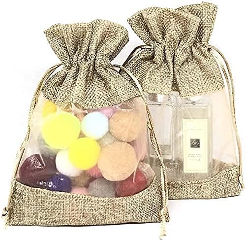 KUPOO 20PCS 35x55 Inch Clear Window Gift Bag