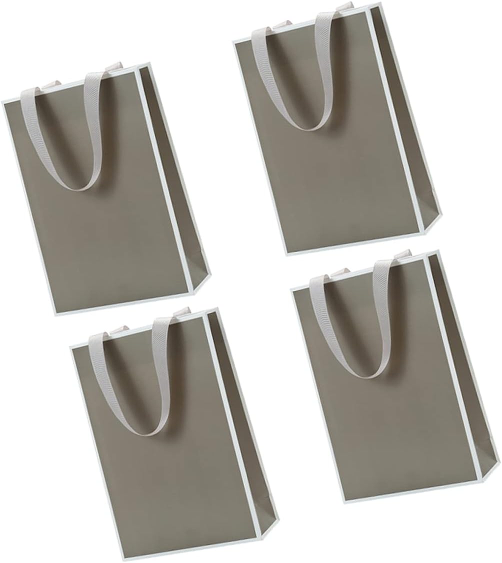 PACKOVE 4pcs Jewelry Packaging Paper Bags with Handles
