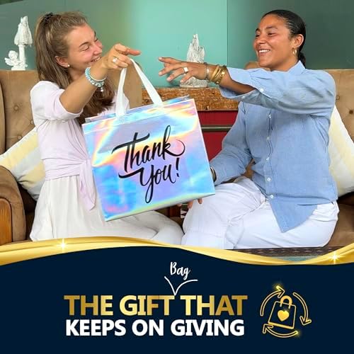 Nush Nush Holographic Thank You Gift Bags Set of 60