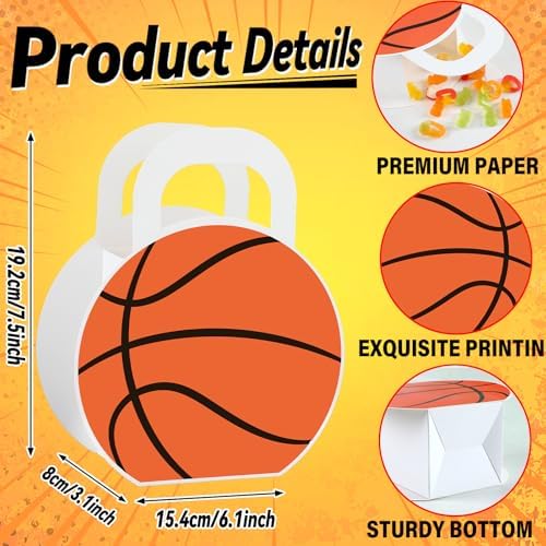 Justforjoyful 24Pcs Sports Themed Gift Bags