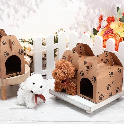 30 Pcs Paw Print Party Favor Boxes for Adoption and Weddings