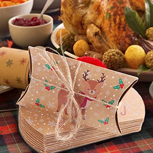 LOKIPA Christmas Gift Pillow Boxes 36 pcs