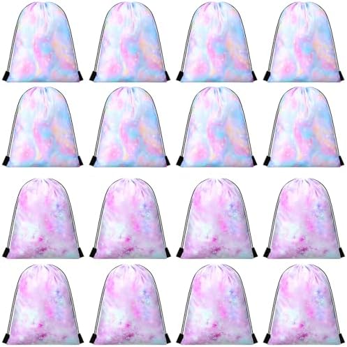Boao 16 Pcs Tie Dye Gift Bags for Birthday Parties