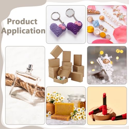 PH PandaHall 20pcs Brown Gift Box for Party Wedding Favor Packaging
