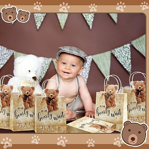 Tinlade 16 Pcs Bear Baby Shower Bags with Handles