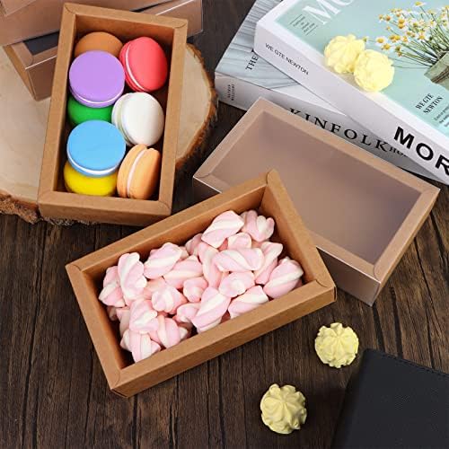 26 PCS Rectangle Kraft Boxes for Gifts and Crafts