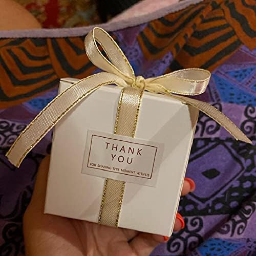 MODADA Simple White Cube Gift Boxes 50pcs
