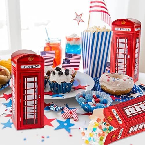 Watersay 16 Pcs British Party Decorations Candy Boxes