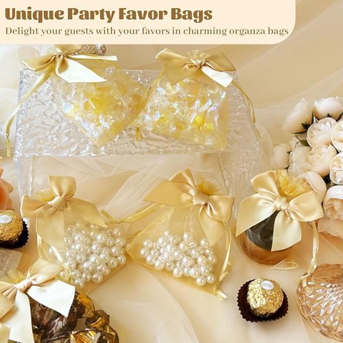 Esdallina 40 PCS 36x47 Premium Sheer Organza Gift Bags