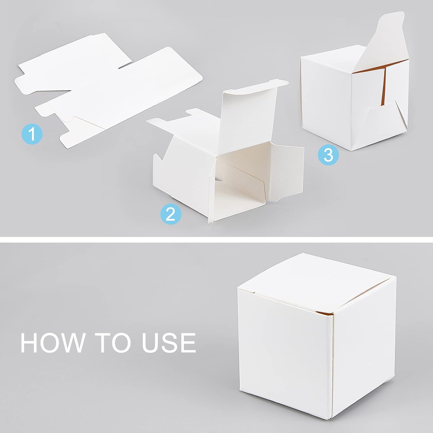 PH PandaHall 30 Pack Mini White Kraft Gift Boxes with Lid