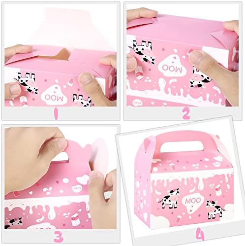 Umoni Cow Party Favor Treat Boxes 12 Pack