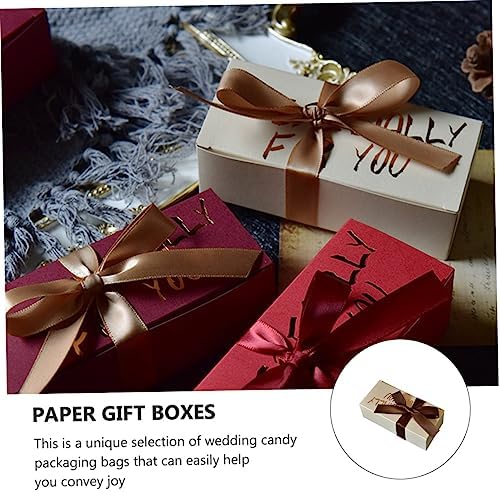Didiseaon 20pcs Wedding Candy Boxes Paper Storage Pouch Gift Wrapping
