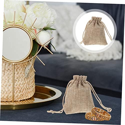 FRCOLOR 50pcs Reusable Drawstring Gift Bags