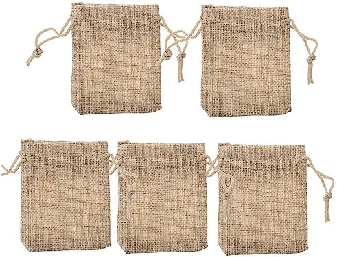 FRCOLOR 50pcs Reusable Drawstring Gift Bags