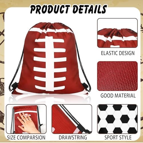 12 Pcs 17 Inch Balls Style Drawstring Bags