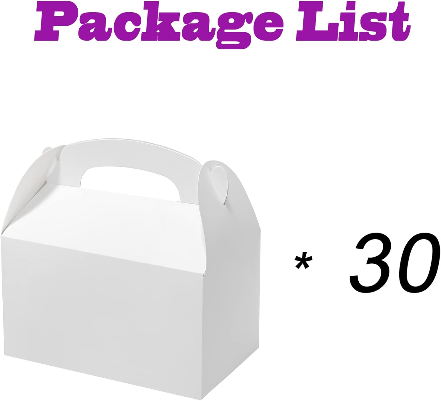 Bonfasvo 30 Pack White Kraft Gift Boxes 62x35x35 Inch