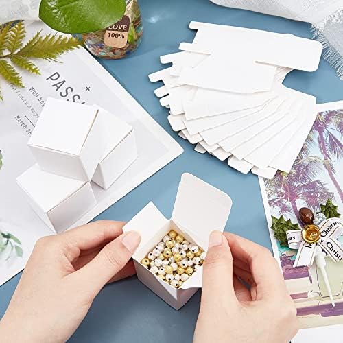 PH PandaHall 30 Pack Mini White Kraft Gift Boxes with Lid