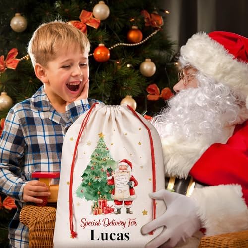 FAMIPAWS Personalized Santa Sacks for Christmas