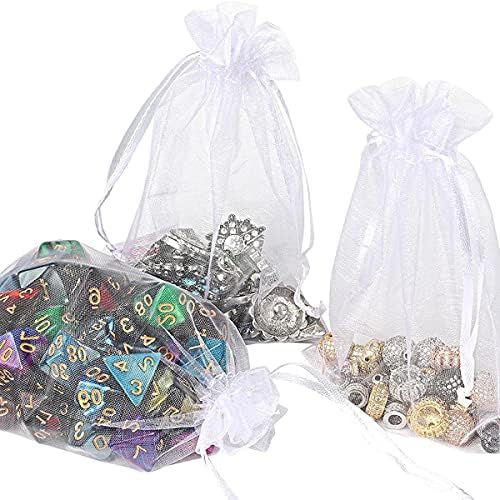 5x7 Inch Organza Gift Bag with Drawstring for Jewelry and Candy