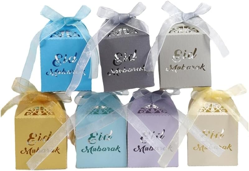 MODADA Ramadan Candy Gift Bags with Ribbons