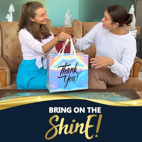 Nush Nush Holographic Thank You Gift Bags Set of 60