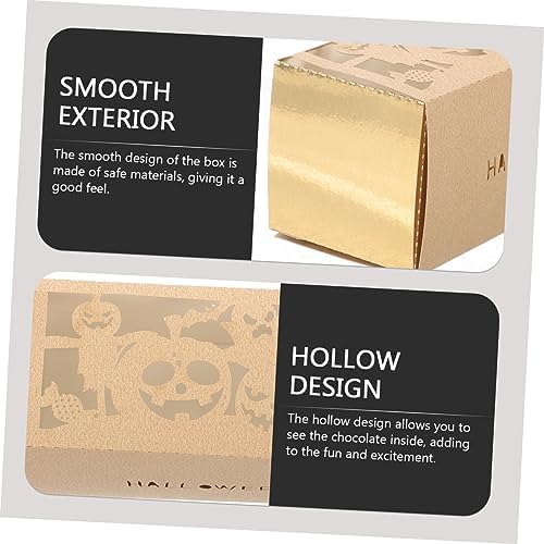 Veemoon 50pcs Halloween Treat Boxes with Spooky Designs