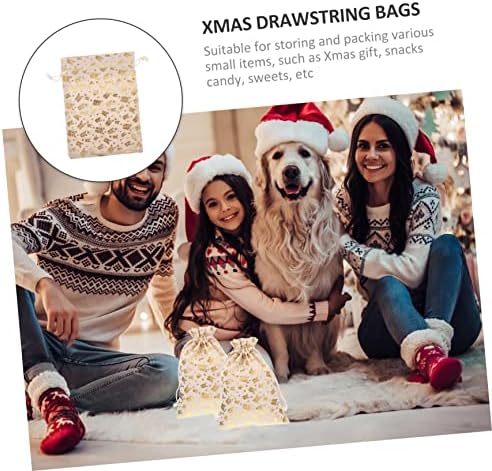 Anneome 25pcs Christmas Treat Drawstring Pouches