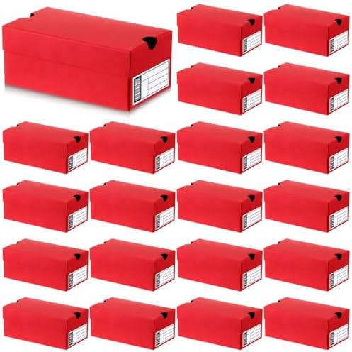 20 Piece Mini Shoe Gift Boxes for Party Favors Red
