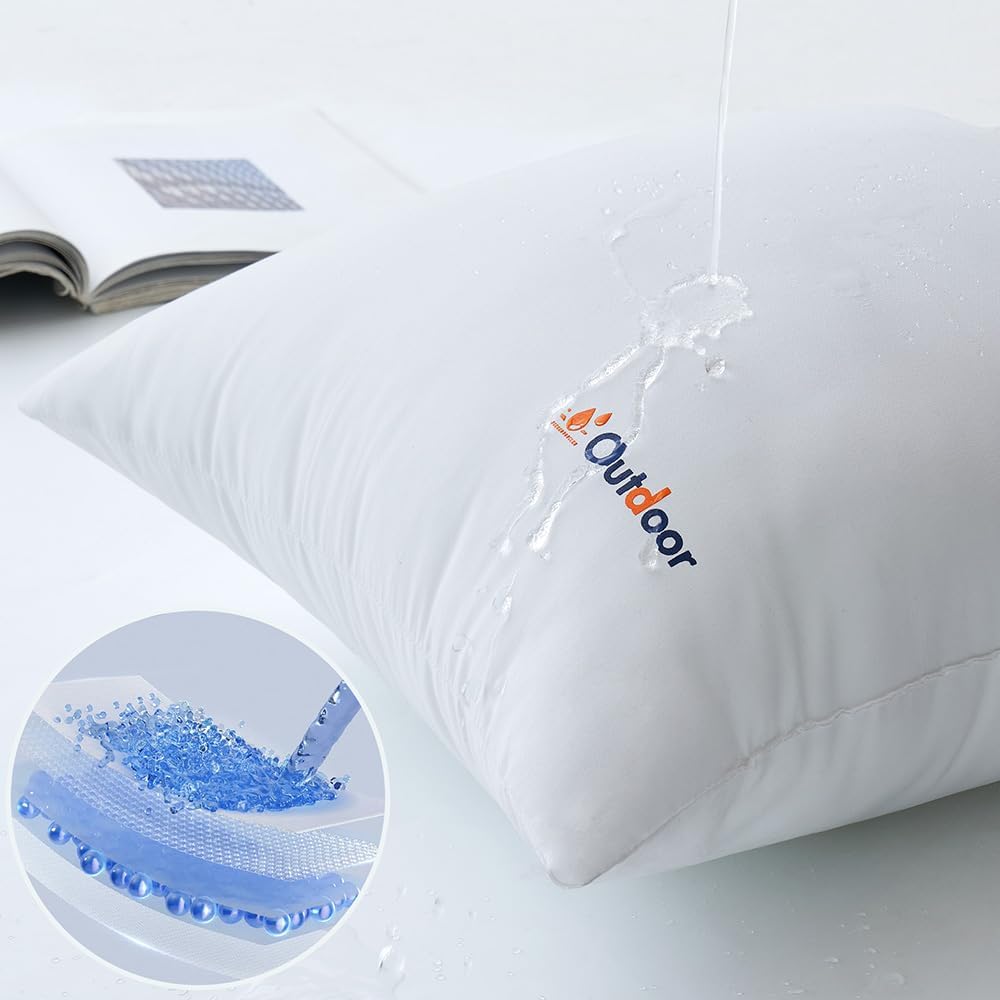 MIULEE Outdoor Pillows Set of 4 16x16
