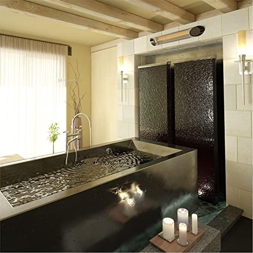 Outdoor Infrared Heater 2500W Ceiling Mount Silver