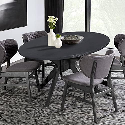 Lushvida Round Waterproof Table Cover with Elastic Edges