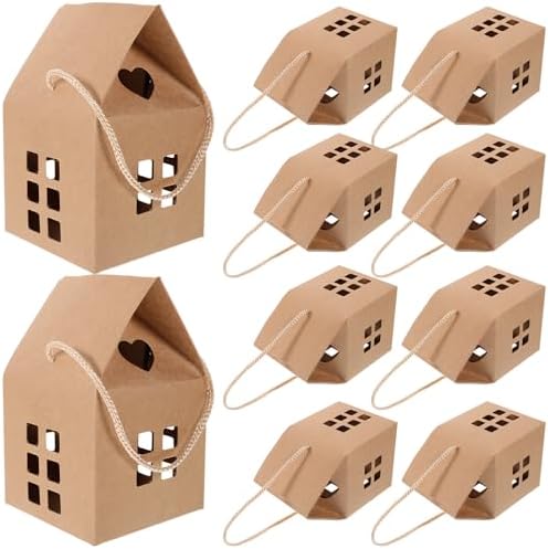 ARTIBETTER 15Pcs 3D Christmas Candy Cookie Treat Boxes