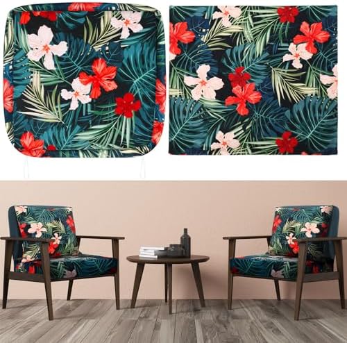 2 Pcs Hawaiian Outdoor Cushion Covers Set