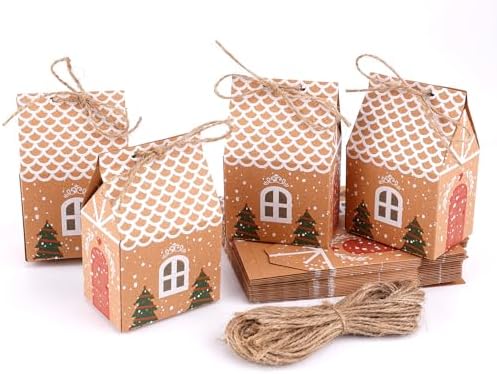 NQEUEPN 24pcs Mini Christmas Gift Boxes