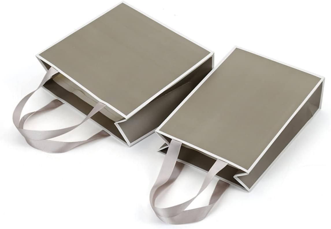 PartyKindom 4pcs Jewelry Packaging Bags with Ribbon Handles for Parties and Weddings
