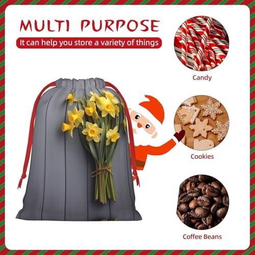 TONAUA Daffodils Print Drawstring Gift Bag