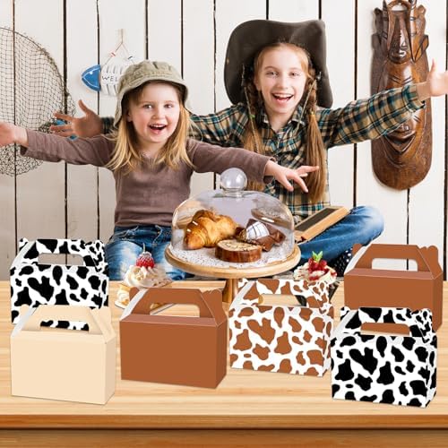 12Pcs Western Theme Candy Boxes for Parties
