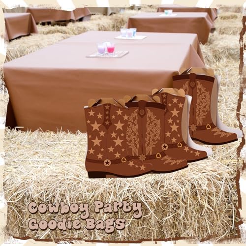 Mooliwe 12 Pcs Western Boots Party Favors Gift Boxes