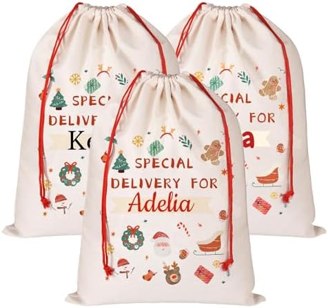FAMIPAWS Personalized Santa Sacks for Christmas