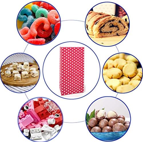 Red Polka Dot Mini Gift Bags 50 PCS for Party Favors